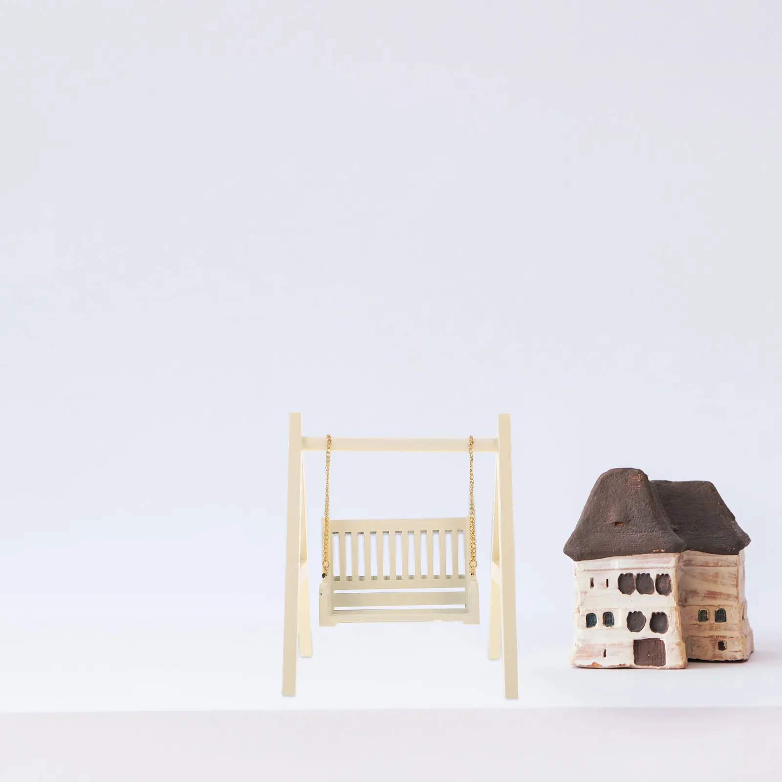 Dollhouse Mini Swing Chair Ornament Classical Vivid Design Crafted for Daily Play Smooth Non Deformable Surface Reusable
Dollhouse Mini Swing Chair Ornament Classical Vivid Design Crafted for Daily Play Smooth Non Deformable Surface Reusable