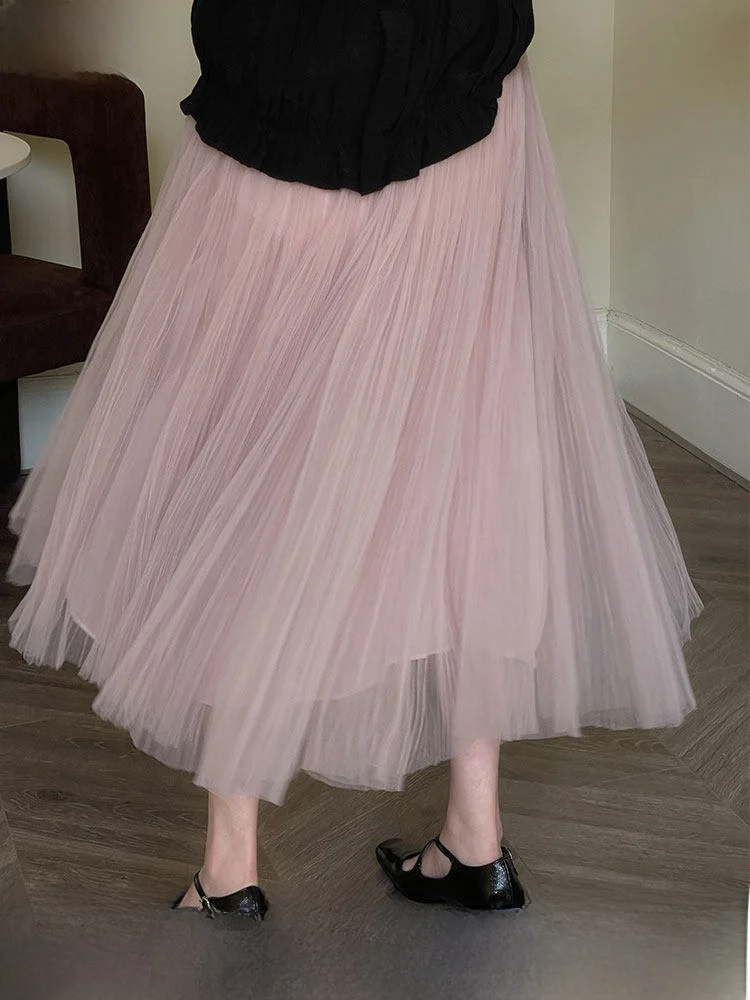 TasyaVan Fairy Dust Mesh Skirt Slimming A-Line Midi Skirt Lightweight Petal A-Line Skirt for Short Women Half-length Skirt
TasyaVan Fairy Dust Mesh Skirt Slimming A-Line Midi Skirt Lightweight Petal A-Line Skirt for Short Women Half-length Skirt