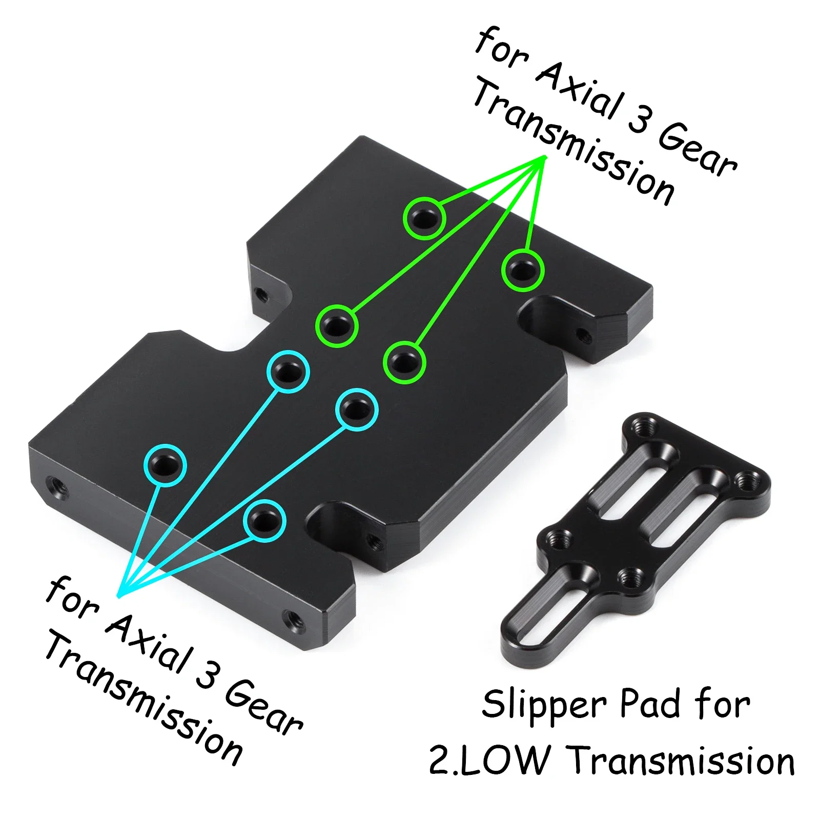Shims with Delrin Skid Plate for 1/10 LCG Chassis RC Rock Crawler Comp Builds Rigs 2Low Transmission Axial 3 Gear Gearbox
Shims with Delrin Skid Plate for 1/10 LCG Chassis RC Rock Crawler Comp Builds Rigs 2Low Transmission Axial 3 Gear Gearbox