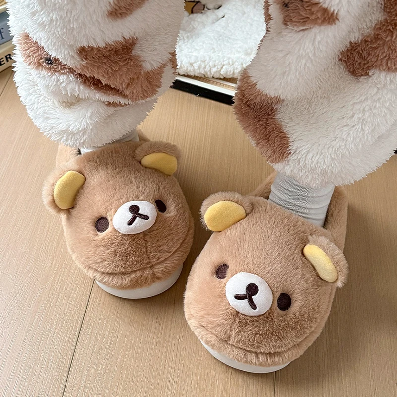 Коричневые женские хлопковые тапочки Kawaii Line Friends, осенне-зимняя теплая и плотная хлопковая обувь для пар, для домашнего использования
Коричневые женские хлопковые тапочки Kawaii Line Friends, осенне-зимняя теплая и плотная хлопковая обувь для пар, для домашнего использования