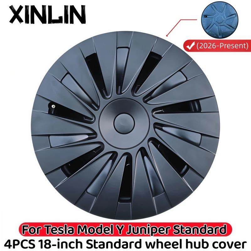 4PCS Hub Caps for Tesla 2026 Standard 18, Full Rim Covers Replacement Wheel Cover Accessories for Tesla Model Y 2026 Standard
4PCS Hub Caps for Tesla 2026 Standard 18, Full Rim Covers Replacement Wheel Cover Accessories for Tesla Model Y 2026 Standard