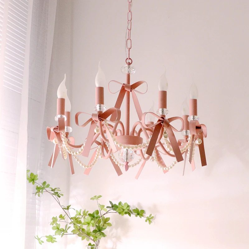 Children's room bedroom chandelier girl room princess style cute romantic bow Nordic Korean restaurant living room lamp
Children's room bedroom chandelier girl room princess style cute romantic bow Nordic Korean restaurant living room lamp