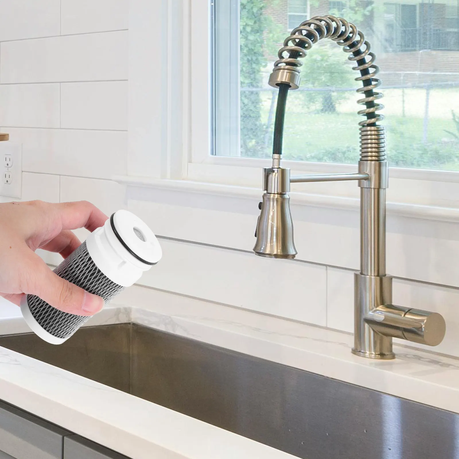 Filter Faucet System Hose Water Filters Core Replacement Shower White Hard for Sink
Filter Faucet System Hose Water Filters Core Replacement Shower White Hard for Sink