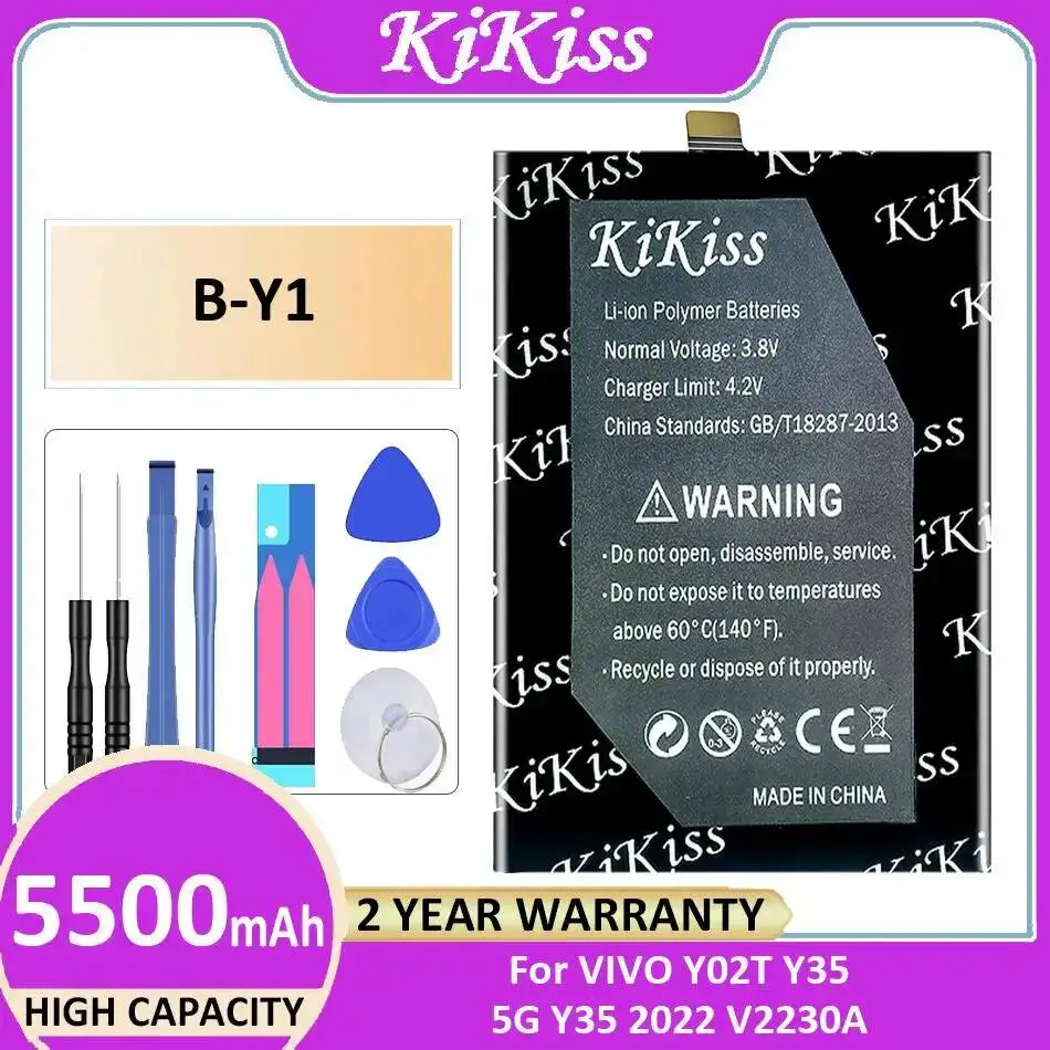Mobile Phone Battery High-Capacity B-Y1 For Vivo Y02T Y35 5G 2022 V2230A Safe 5500Mah
Mobile Phone Battery High-Capacity B-Y1 For Vivo Y02T Y35 5G 2022 V2230A Safe 5500Mah
