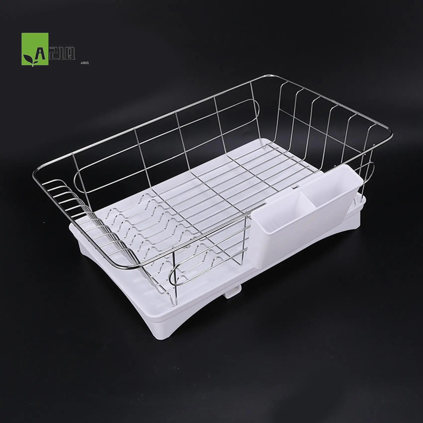 A21Q -Stainless Steel Dish Drainer Drying Rack With 3-Piece Set Removable Rust Proof Utensil Holde For Kitchen Counter Storage R
A21Q -Stainless Steel Dish Drainer Drying Rack With 3-Piece Set Removable Rust Proof Utensil Holde For Kitchen Counter Storage R