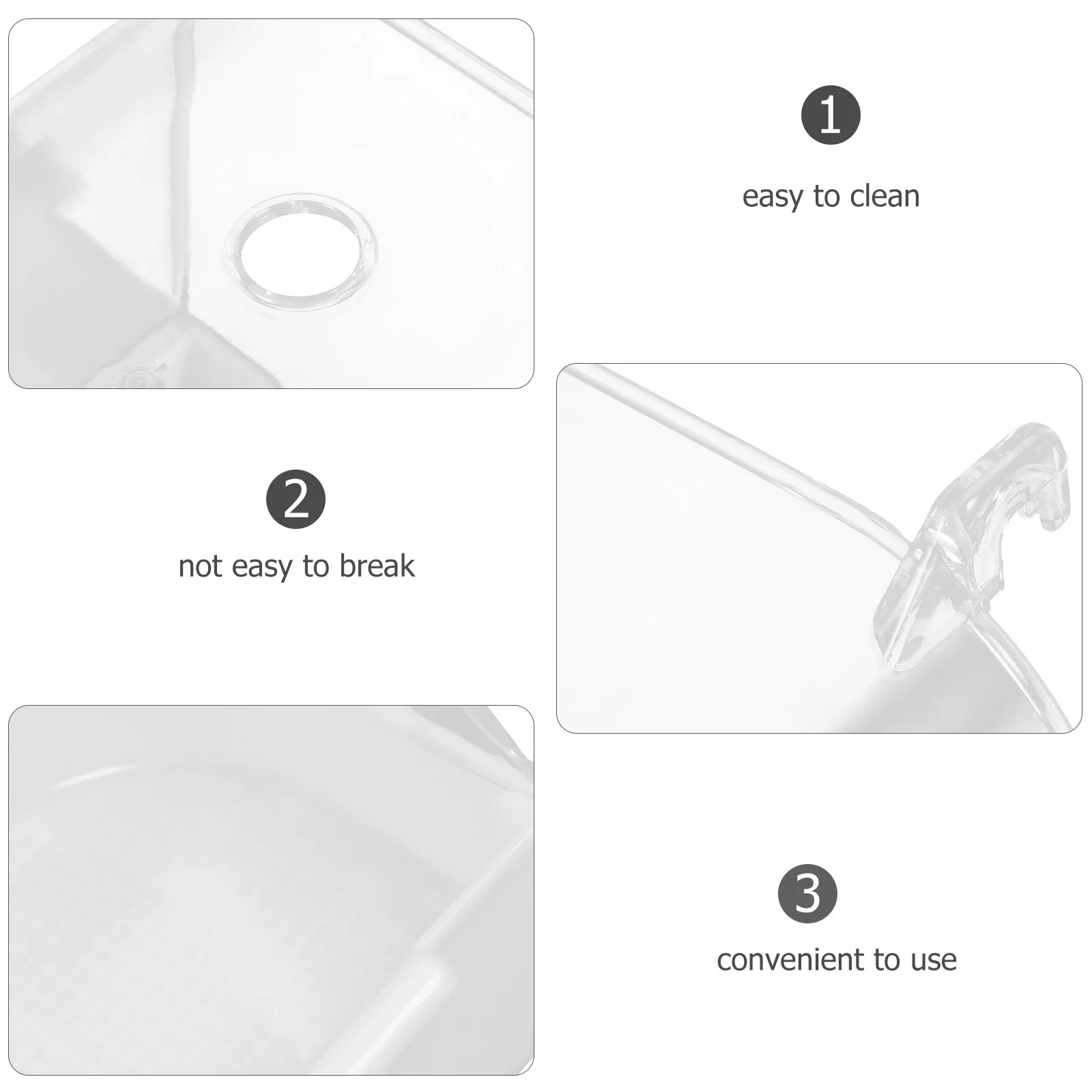 Plastic Bird Bath Bowl For Small Birds Hanging Cage Accessory Budgies Parakeets Finches Shower Tub Eco-Friendly Non-Toxic Pet
Plastic Bird Bath Bowl For Small Birds Hanging Cage Accessory Budgies Parakeets Finches Shower Tub Eco-Friendly Non-Toxic Pet