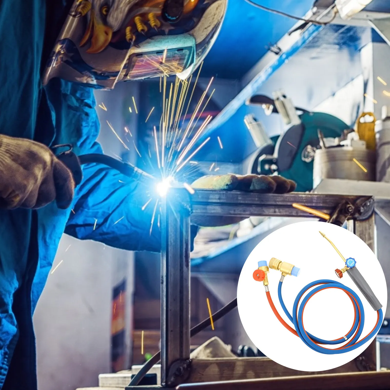 Compact Oxygen Soldering Tool 2M Heavy Duty with Propane Or Mapp Gas Lightweight Welding Torch for Small Area Repair
Compact Oxygen Soldering Tool 2M Heavy Duty with Propane Or Mapp Gas Lightweight Welding Torch for Small Area Repair