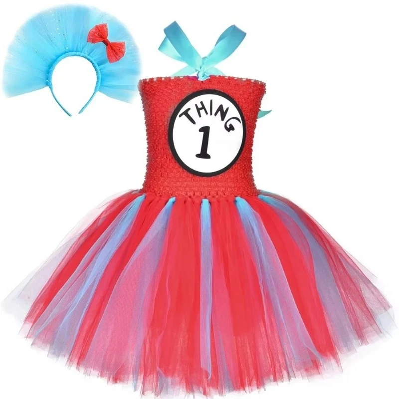 Thing 1 and Thing 2 Costumes Kids Sky Blue Red Tulle Tutu Dress Up Clothes Toddler Girls Halloween Birthday Party Princess Dress
Thing 1 and Thing 2 Costumes Kids Sky Blue Red Tulle Tutu Dress Up Clothes Toddler Girls Halloween Birthday Party Princess Dress