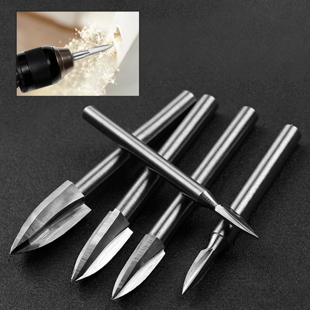 5PCS Wood Carving Tools for Rotary Tool, Universal 1/8" Shank Engraving Drill Bit Set for DIY Carving, Drilling, Micro Sculpture
5PCS Wood Carving Tools for Rotary Tool, Universal 1/8" Shank Engraving Drill Bit Set for DIY Carving, Drilling, Micro Sculpture