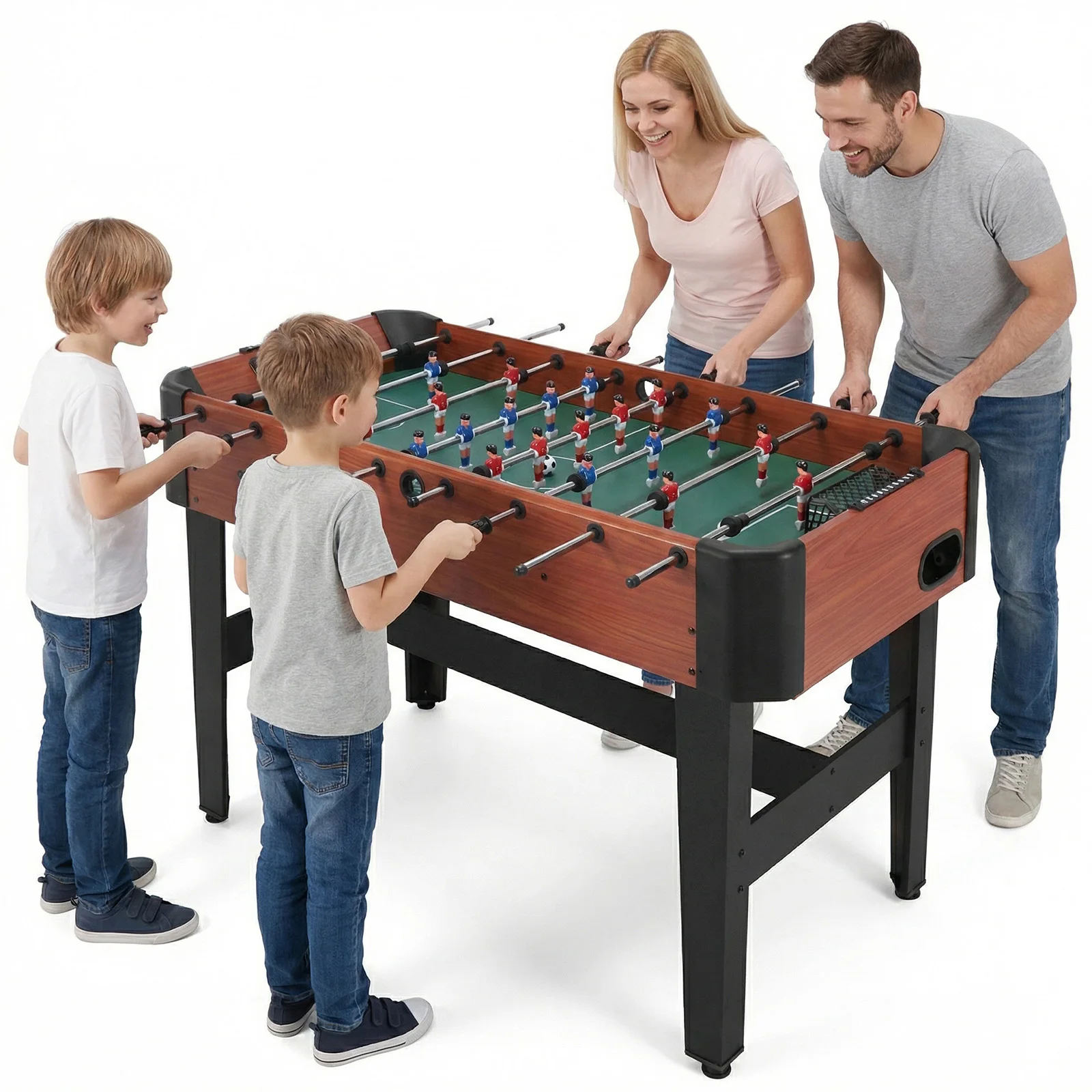 47 Inch Soccer Game Table with Score Keeper Indoor Foos Ball Table with Counterbalanced & Uniformed Men for Home Family Adults
47 Inch Soccer Game Table with Score Keeper Indoor Foos Ball Table with Counterbalanced & Uniformed Men for Home Family Adults