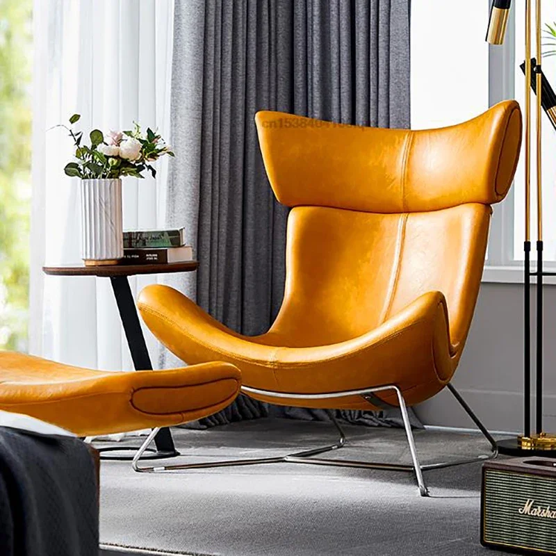 Nordic Reclining Leather Chair Swivel Designer Design Single Sofa Fashion Bedroom Leisure Lounge Genuine Armchair Living Room
Nordic Reclining Leather Chair Swivel Designer Design Single Sofa Fashion Bedroom Leisure Lounge Genuine Armchair Living Room