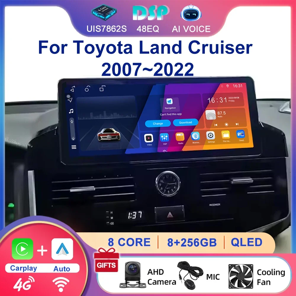 12,3-дюймовый BT FM RDS авторадио Android мультимедиа Carplay сенсорный экран автомобильный радиоприемник стереоплеер для Toyota Land Cruiser 2007 ~ 2021
12,3-дюймовый BT FM RDS авторадио Android мультимедиа Carplay сенсорный экран автомобильный радиоприемник стереоплеер для Toyota Land Cruiser 2007 ~ 2021