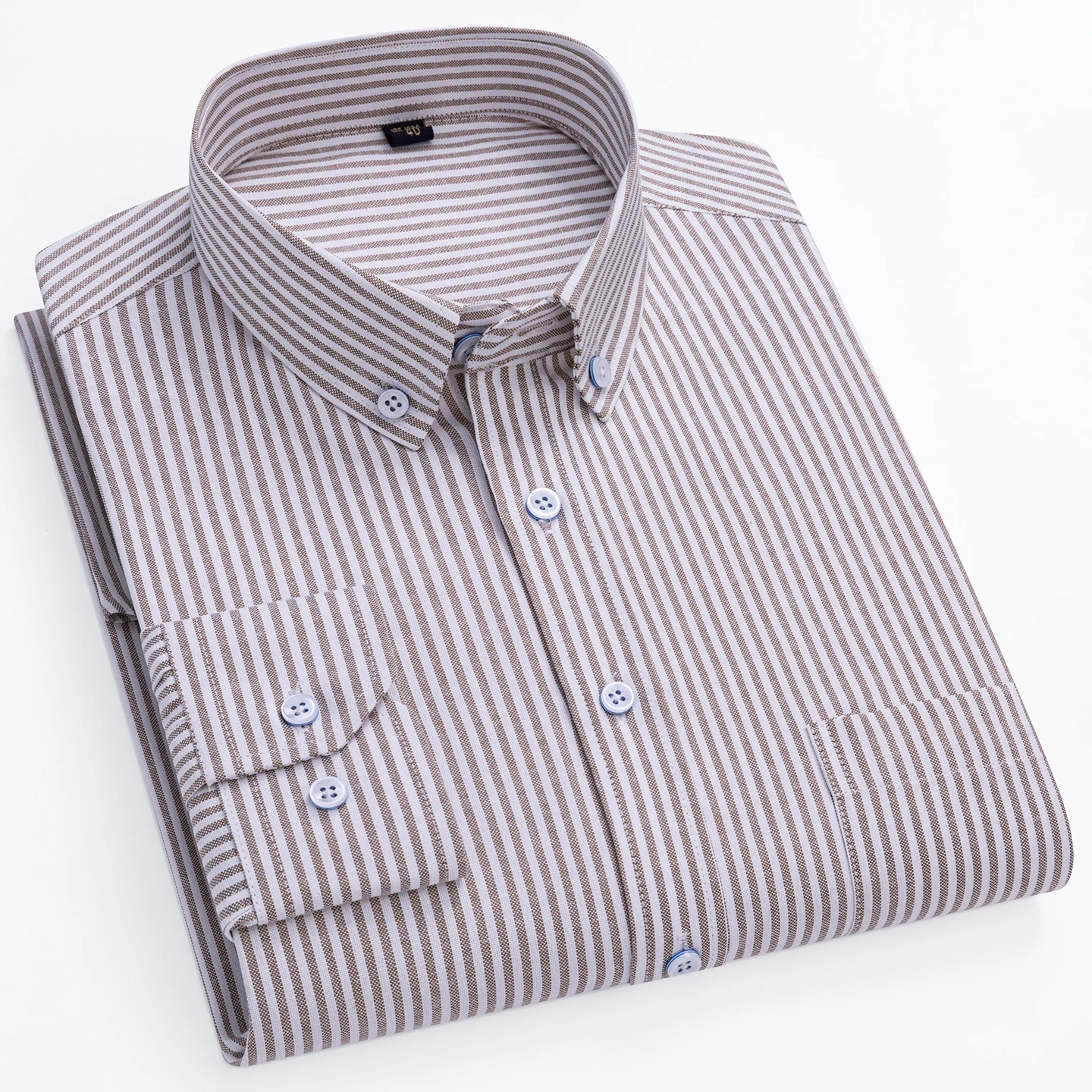 New in shirt cotton striped long sleeve shirts for men slim fit casual plain shirt single pocket Fashion korean popular clothes
New in shirt cotton striped long sleeve shirts for men slim fit casual plain shirt single pocket Fashion korean popular clothes