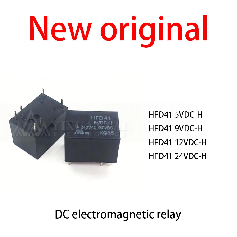 10 Pcs/Lot New original HFD41 5VDC-H HFD41 9VDC-H HFD41 12VDC-H HFD41 24VDC-H DC electromagnetic relay
10 Pcs/Lot New original HFD41 5VDC-H HFD41 9VDC-H HFD41 12VDC-H HFD41 24VDC-H DC electromagnetic relay