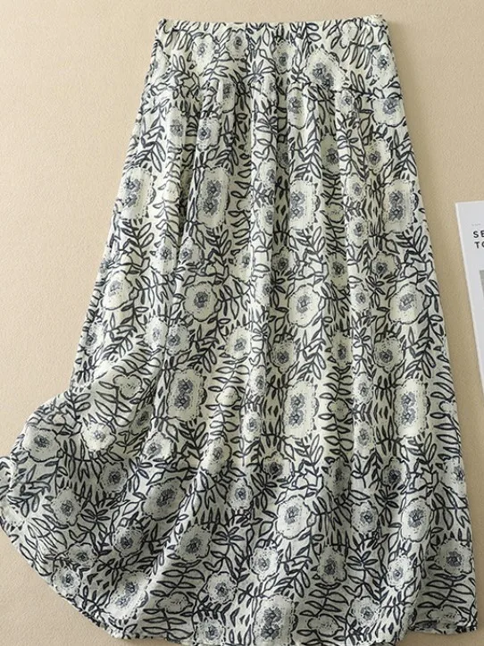 Casual Floral Artistic Large Size Half-length Skirt Women's Fashion Slimming Hip Covering Long Skirt Commute Style A-line
Casual Floral Artistic Large Size Half-length Skirt Women's Fashion Slimming Hip Covering Long Skirt Commute Style A-line
