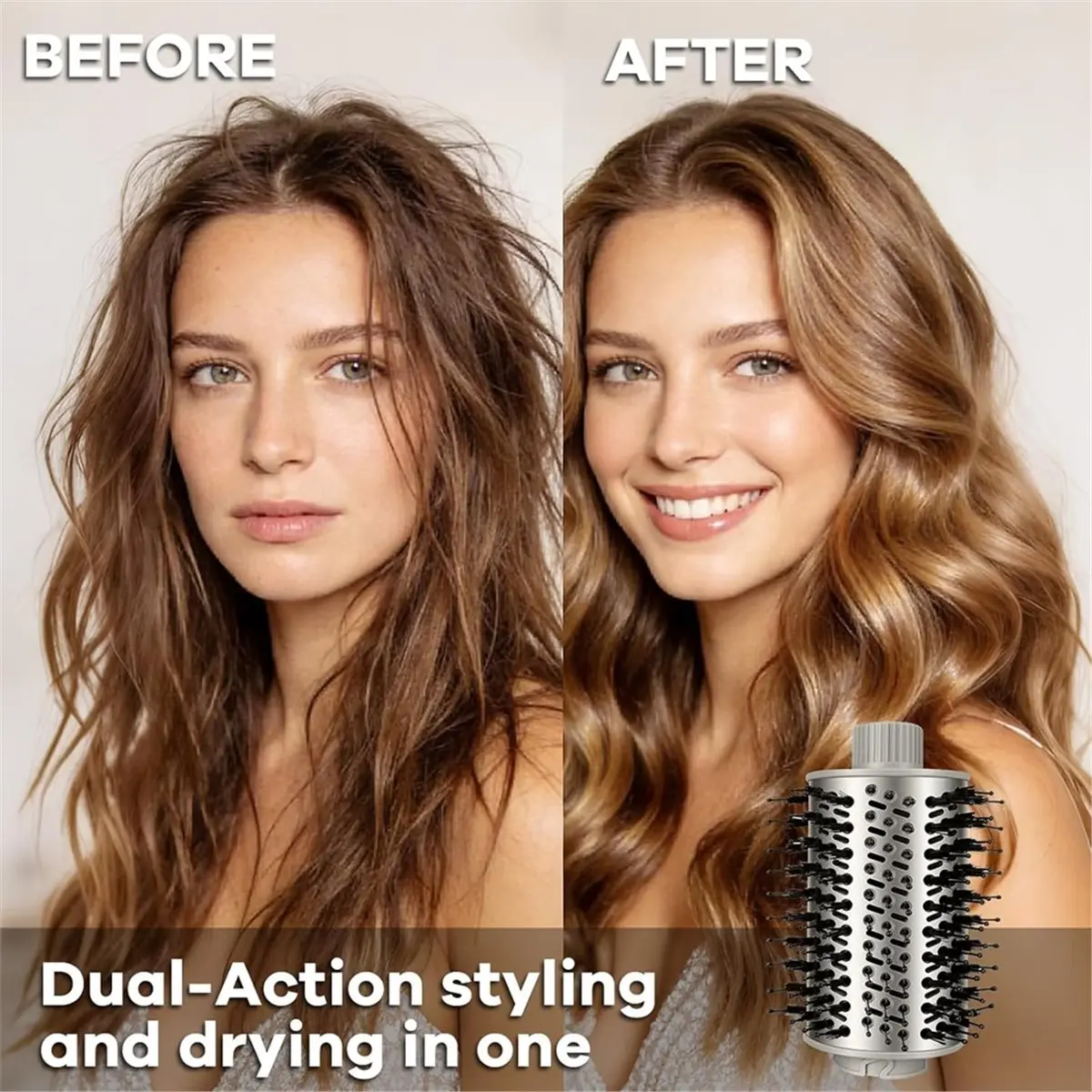 Quality Parts Round Hot Air Brush Attachment for Hot Air Styler for FlexStyle (HD400 Series) Dual-Bristle Smoothing & Detangling
Quality Parts Round Hot Air Brush Attachment for Hot Air Styler for FlexStyle (HD400 Series) Dual-Bristle Smoothing & Detangling