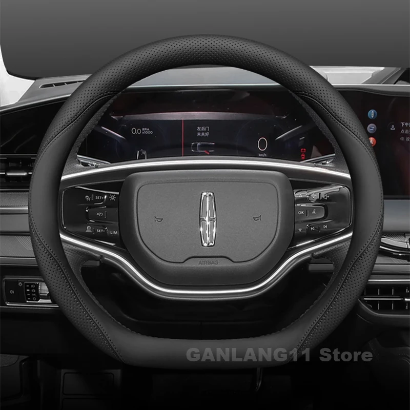 Leather Car Steering Wheel Cover For Lincoln Nautilus 2019-2024 2025 Non-slip Auto interior Lincoln Nautilus 2025 Accessories
Leather Car Steering Wheel Cover For Lincoln Nautilus 2019-2024 2025 Non-slip Auto interior Lincoln Nautilus 2025 Accessories