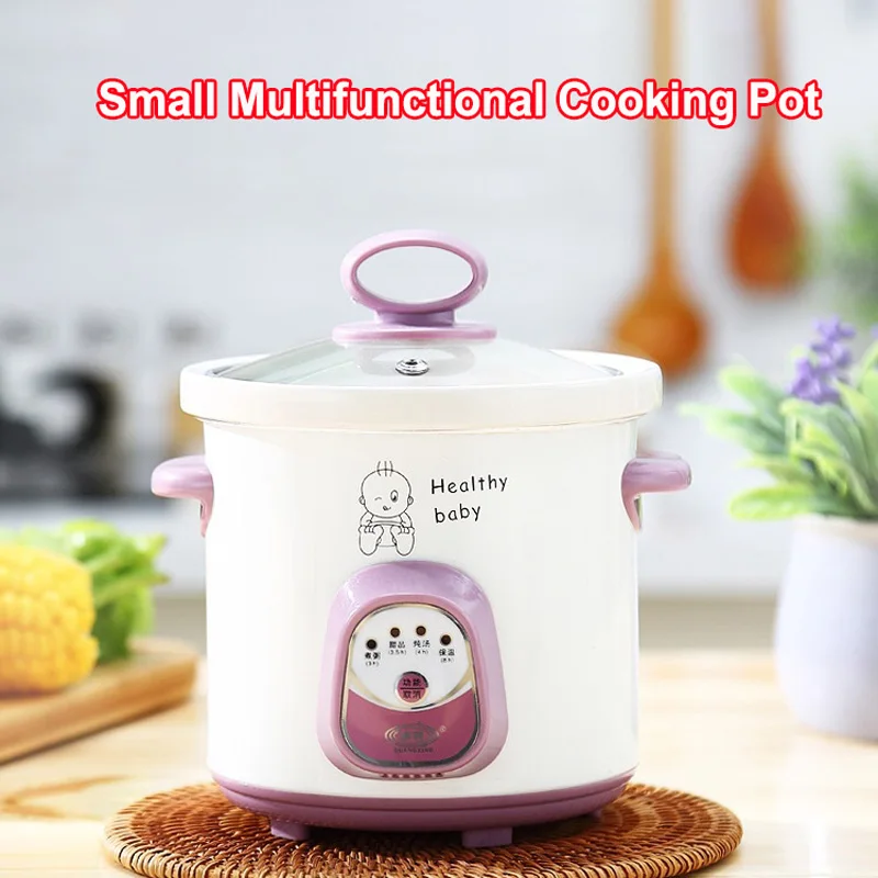 New 0.7L Ceramic Electric Cooker, Household Multi-functional Insulated Electric Stew Pot, Baby Food Supplement Pot with Timer
New 0.7L Ceramic Electric Cooker, Household Multi-functional Insulated Electric Stew Pot, Baby Food Supplement Pot with Timer