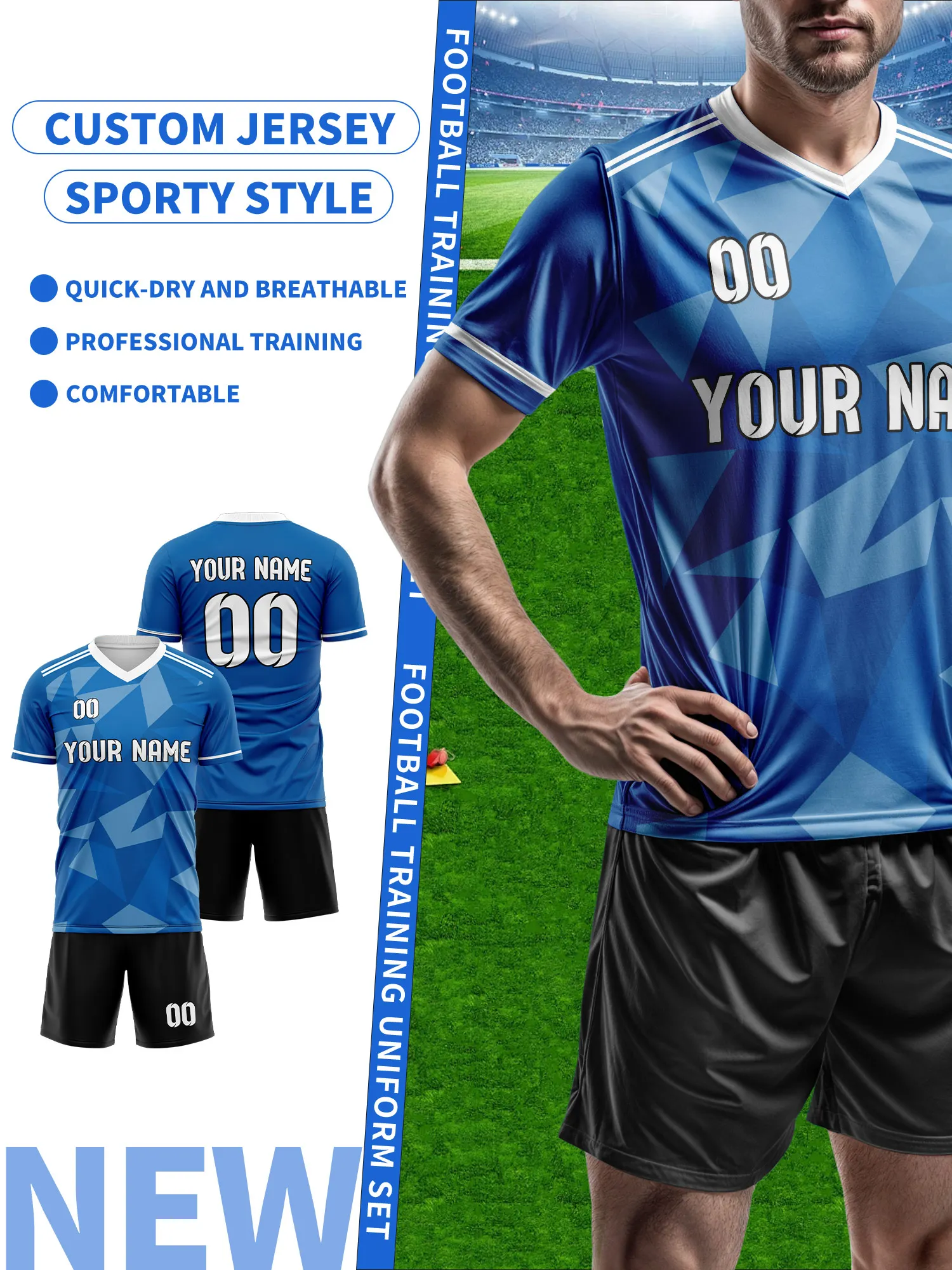 2026 Men's and Women's Customized Name and Number Sports V-Neck Jerseys, Quick-Drying, Fashionable, Sublimation Technology
2026 Men's and Women's Customized Name and Number Sports V-Neck Jerseys, Quick-Drying, Fashionable, Sublimation Technology