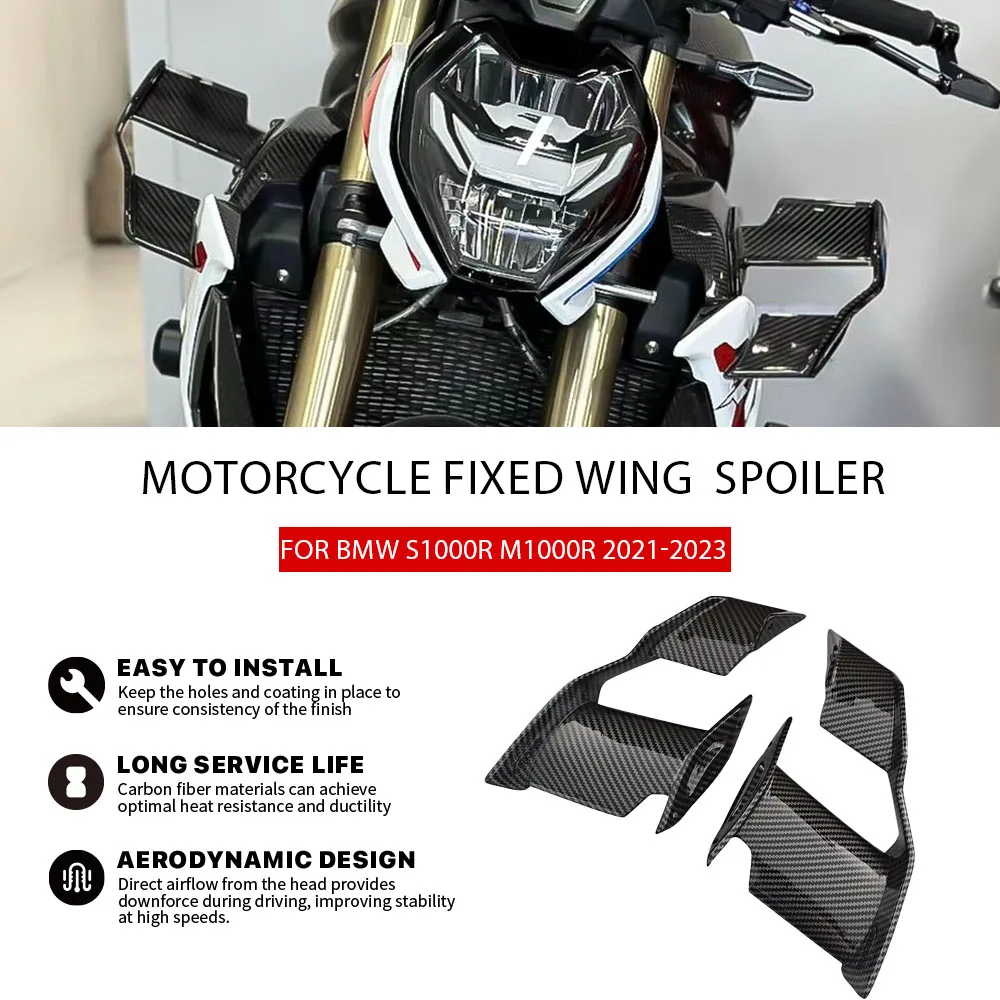 Новый карбоновый крылышко мотоцикла для BMW S1000R M1000R 2021 2022 2023 S 1000 R, обтекатель лобового стекла, передний аэродинамический спойлер
Новый карбоновый крылышко мотоцикла для BMW S1000R M1000R 2021 2022 2023 S 1000 R, обтекатель лобового стекла, передний аэродинамический спойлер
