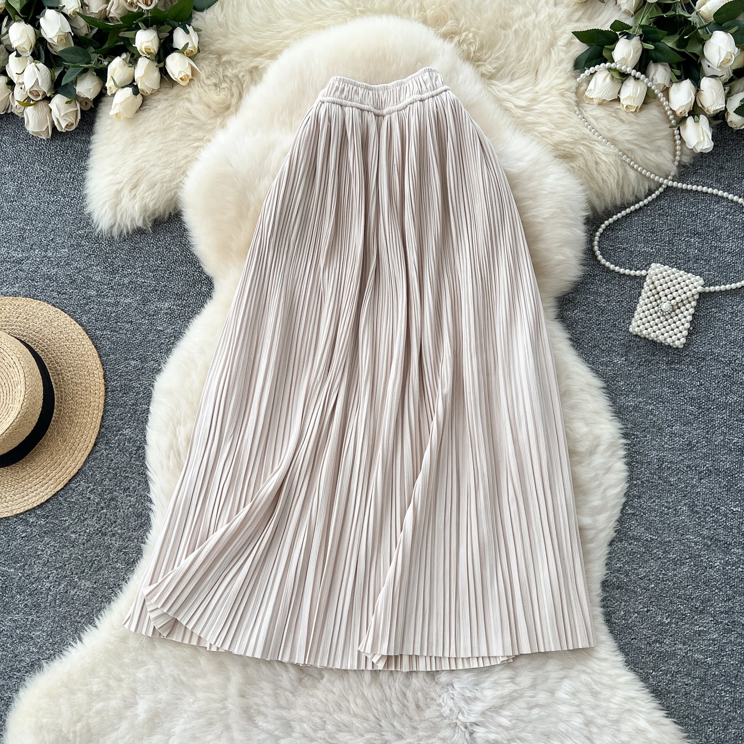 Women Chic Elegant loose Ruched basics A-line High Waist Fashion Vintage Wrap fairycore Beach skirt Spring Summer Clothing
Women Chic Elegant loose Ruched basics A-line High Waist Fashion Vintage Wrap fairycore Beach skirt Spring Summer Clothing