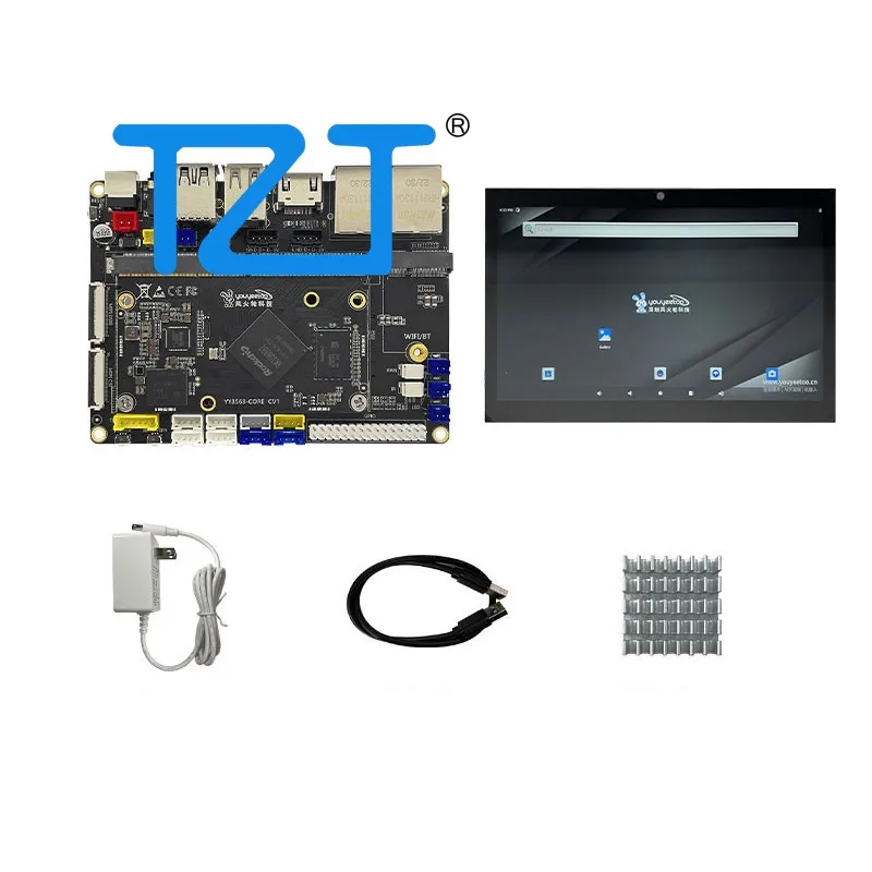 TZT YY3568 Core Board+Base Board+11.6-inch Touch Screen Kit (2GB+16GB without WiFi) for Intelligent Hardware/AI Robot Developmen
TZT YY3568 Core Board+Base Board+11.6-inch Touch Screen Kit (2GB+16GB without WiFi) for Intelligent Hardware/AI Robot Developmen