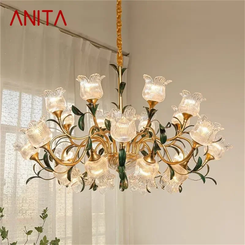 ANITA American Pastoral Chandelier French Creativity Flower Living Room Dining Room Bedroom Villa Home Decoration Pendant Lamp
ANITA American Pastoral Chandelier French Creativity Flower Living Room Dining Room Bedroom Villa Home Decoration Pendant Lamp