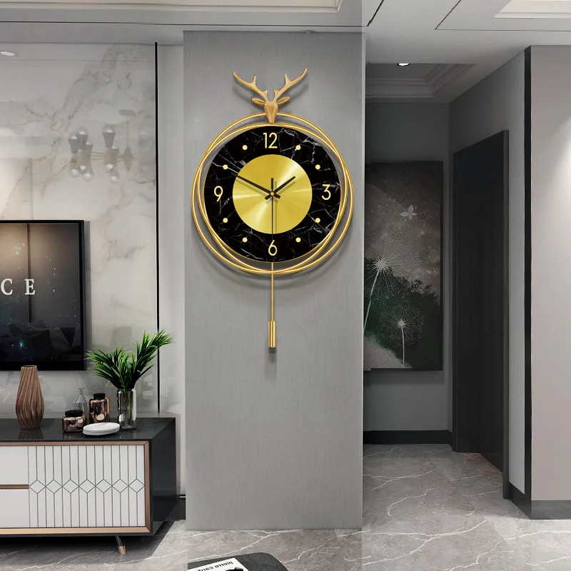 luxury style clock living room bedroom fashion creative deer head wall clock home decoration personality clock
luxury style clock living room bedroom fashion creative deer head wall clock home decoration personality clock