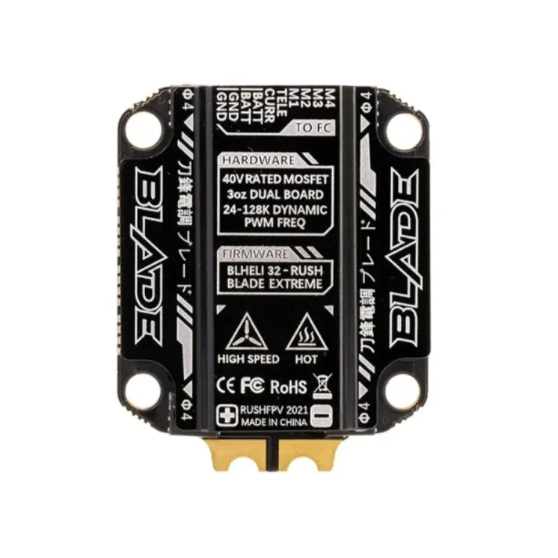 RUSHFPV BLADE Extreme 60A 4in1 Brushless ESC Single Unit, Pre-Flashed AM32 Firmware Max 128K High Refresh Smooth Motor Operation
RUSHFPV BLADE Extreme 60A 4in1 Brushless ESC Single Unit, Pre-Flashed AM32 Firmware Max 128K High Refresh Smooth Motor Operation