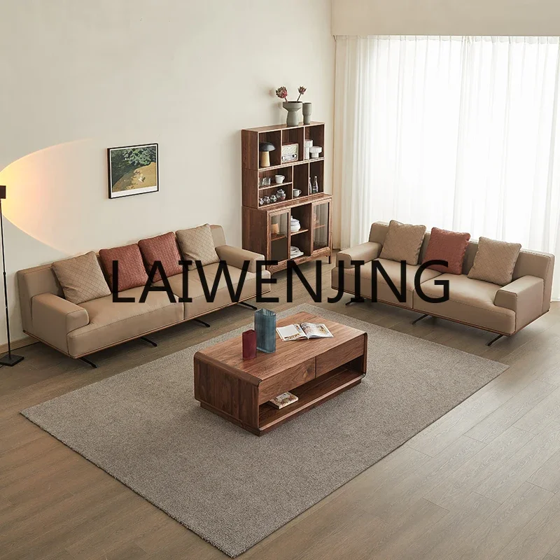 SF1 Nordic Large Flat Leather North American Black Walnut Wooden Sofa Combination Three-Seat
SF1 Nordic Large Flat Leather North American Black Walnut Wooden Sofa Combination Three-Seat