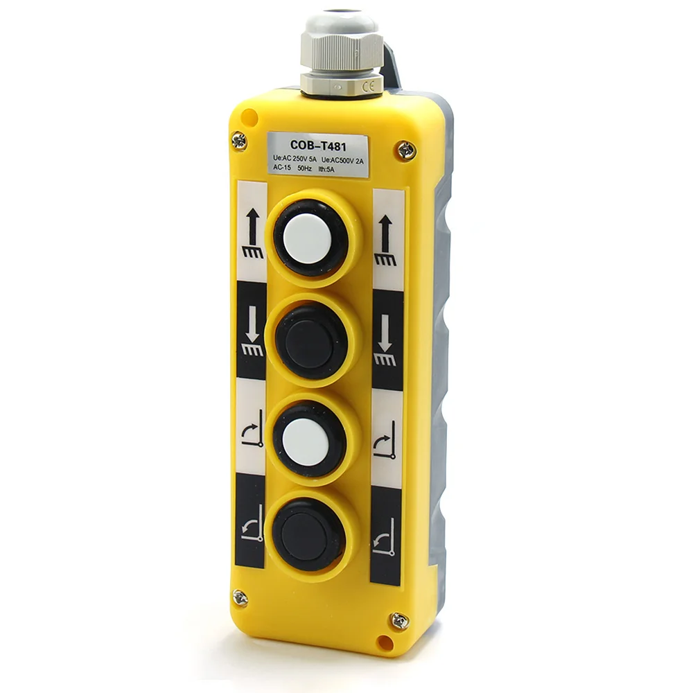 COB-T481 Industrial remote control switch control switch Crane Truck Controller Switches Control Lift AC250V/500V 5A
COB-T481 Industrial remote control switch control switch Crane Truck Controller Switches Control Lift AC250V/500V 5A
