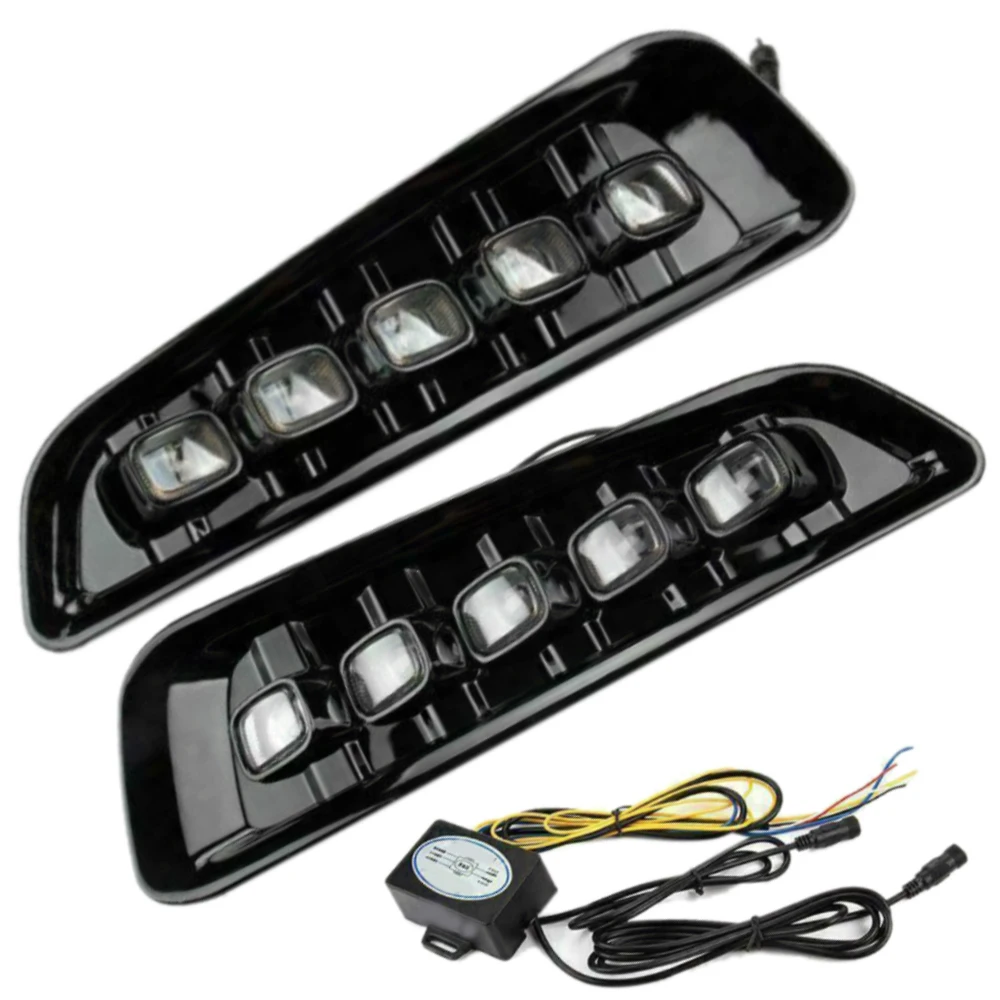 1 Pair Car Fog Light LED Daytime Running Light Turn Signal Lights Car Accessories for Ford F-150 Raptor 2017-2020
1 Pair Car Fog Light LED Daytime Running Light Turn Signal Lights Car Accessories for Ford F-150 Raptor 2017-2020