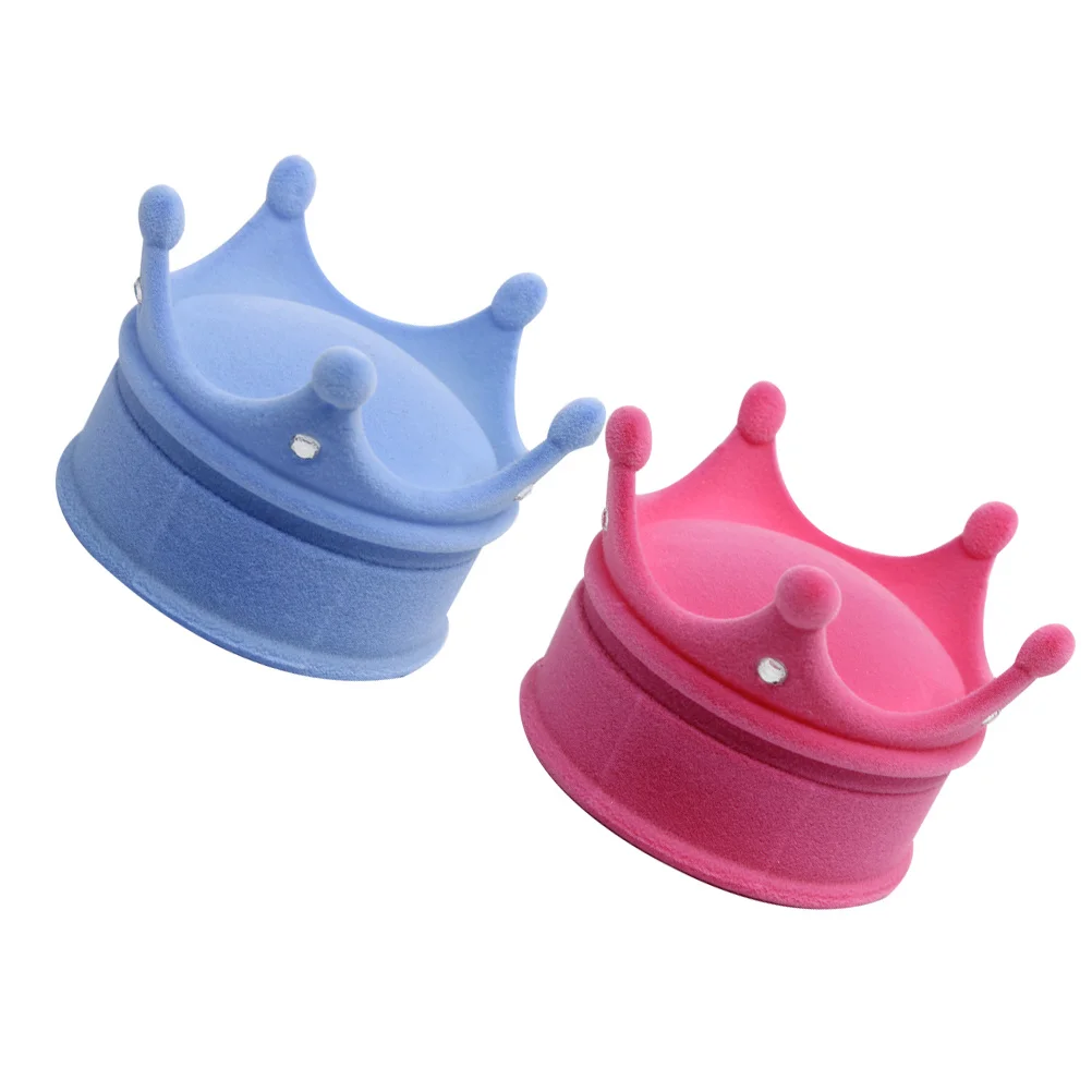 2Pcs Jewelry Box Crown Shaped Chic Creative Design Ring Storage Organizer Compact Lightweight Ideal Jewelry Gift Holder Blue
2Pcs Jewelry Box Crown Shaped Chic Creative Design Ring Storage Organizer Compact Lightweight Ideal Jewelry Gift Holder Blue