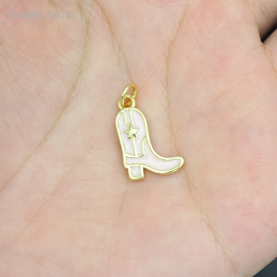2Pcs Wholesale Jewelry Copper Enamel Gold Color Pendant Metal Cowboy Boots Charms PM51921
2Pcs Wholesale Jewelry Copper Enamel Gold Color Pendant Metal Cowboy Boots Charms PM51921