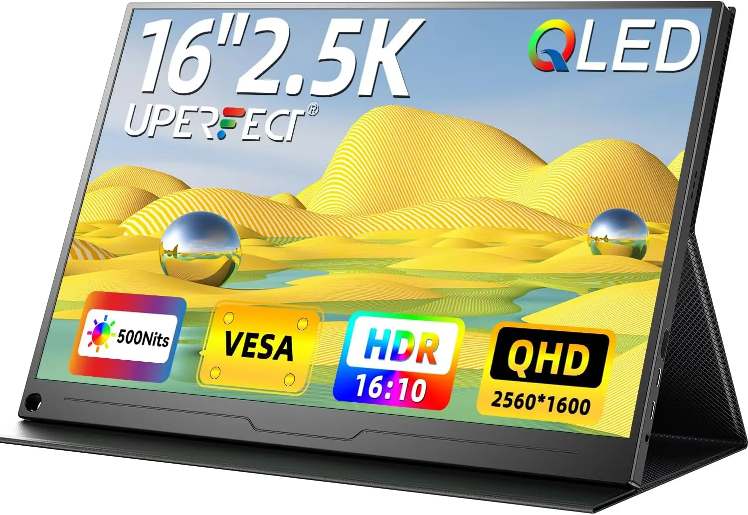 16-дюймовый портативный игровой монитор QLED 2.5K, 2560x1600 QHD, 120% sRGB HDR, с креплением VESA и умным чехлом для ПК, ноутбука, телефона
16-дюймовый портативный игровой монитор QLED 2.5K, 2560x1600 QHD, 120% sRGB HDR, с креплением VESA и умным чехлом для ПК, ноутбука, телефона