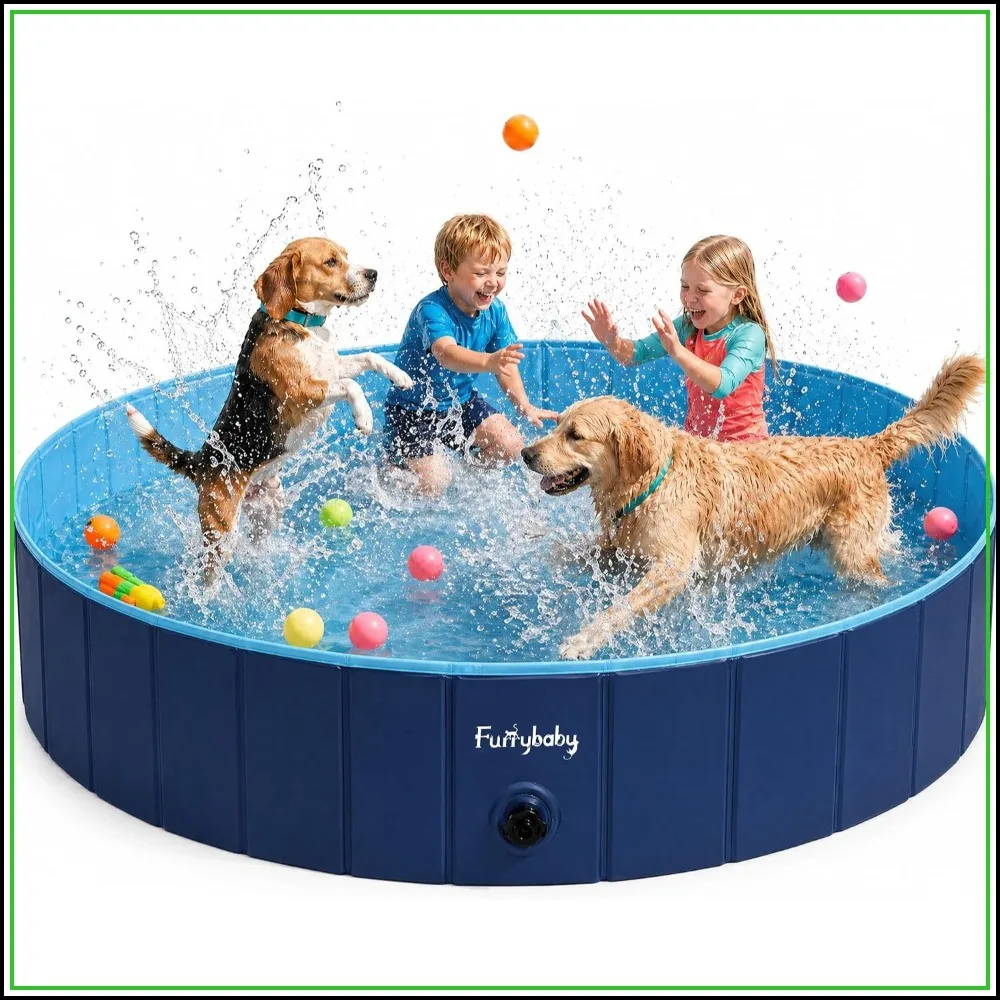 Foldable Dog Pool for Large Dogs, Portable Hard Plastic Wading Pool, Indoor Outdoor Use, Navy 63''
Foldable Dog Pool for Large Dogs, Portable Hard Plastic Wading Pool, Indoor Outdoor Use, Navy 63''
