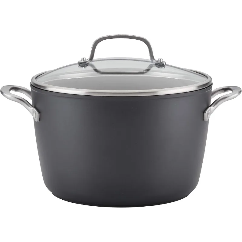 Hard Anodized Roasting Pan/Roaster with Removable Rack, 13 Inch x 15.75 Inch - Matte Black
Hard Anodized Roasting Pan/Roaster with Removable Rack, 13 Inch x 15.75 Inch - Matte Black