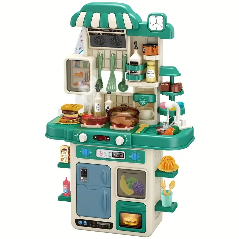Children Kitchen Counter Play Set DIY Simulated Cooking Food Tableware Play House Role Play Pretend Game Toy Gift Kid Boys Girls
Children Kitchen Counter Play Set DIY Simulated Cooking Food Tableware Play House Role Play Pretend Game Toy Gift Kid Boys Girls