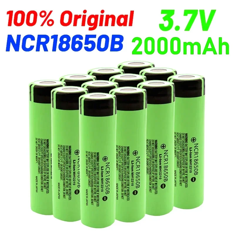 100% Original Battery, 18650 3.7V, 2000mAh Suitable for Flashlights, Electric Toothbrushes, New Rechargeable Battery NCR18650B
100% Original Battery, 18650 3.7V, 2000mAh Suitable for Flashlights, Electric Toothbrushes, New Rechargeable Battery NCR18650B