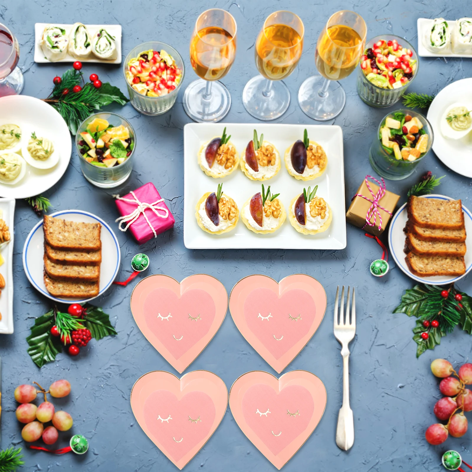 1 set Heart-Shaped Disposable Party Tableware Paper 8 Pink Deep Plates 7 Inch Party Supplies Cake Plates Festive Dinnerware
1 set Heart-Shaped Disposable Party Tableware Paper 8 Pink Deep Plates 7 Inch Party Supplies Cake Plates Festive Dinnerware