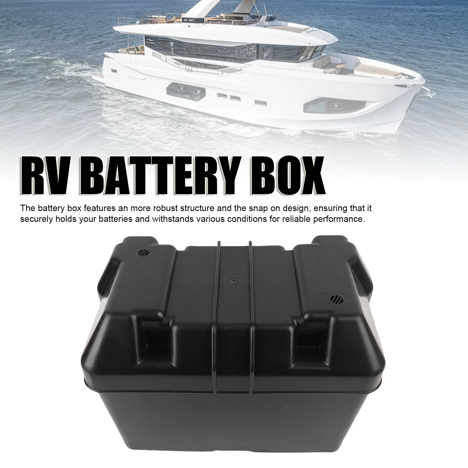 RV Battery Box Anti Impact ABS Marine Automotive Boat Trailer Battery Box for Batteries Smaller Than 325x195x185mm
RV Battery Box Anti Impact ABS Marine Automotive Boat Trailer Battery Box for Batteries Smaller Than 325x195x185mm