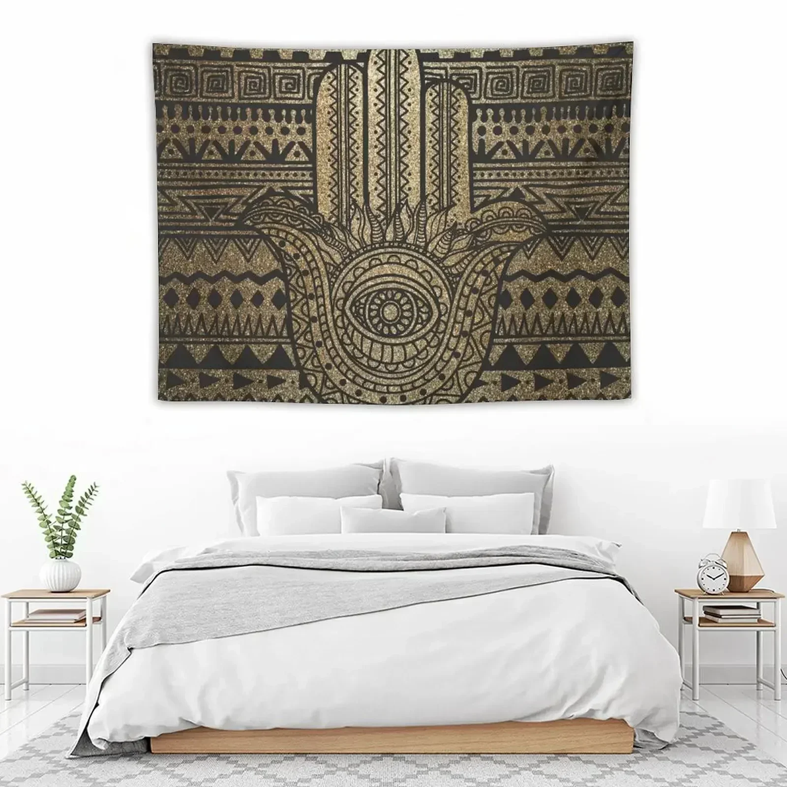 Native Pattern Golden Hamsa Hand Tapestry Aesthetic Room Decors Home Decorating Tapestry
Native Pattern Golden Hamsa Hand Tapestry Aesthetic Room Decors Home Decorating Tapestry