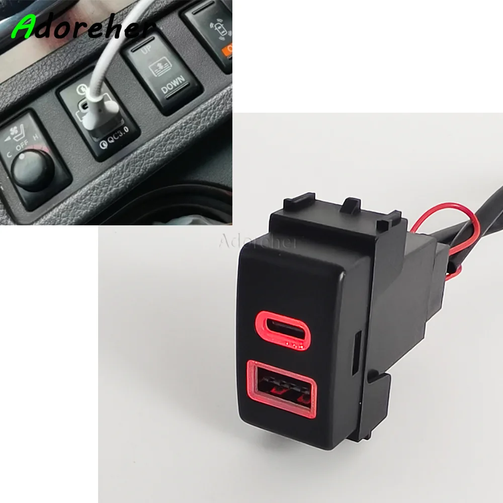 1 шт. автомобильное зарядное устройство TYPE-C PD USB-разъем для Nissan Qashqai Tiida Teana Sunny Y61 Y62 X-Trail Sylphy аксессуары
1 шт. автомобильное зарядное устройство TYPE-C PD USB-разъем для Nissan Qashqai Tiida Teana Sunny Y61 Y62 X-Trail Sylphy аксессуары