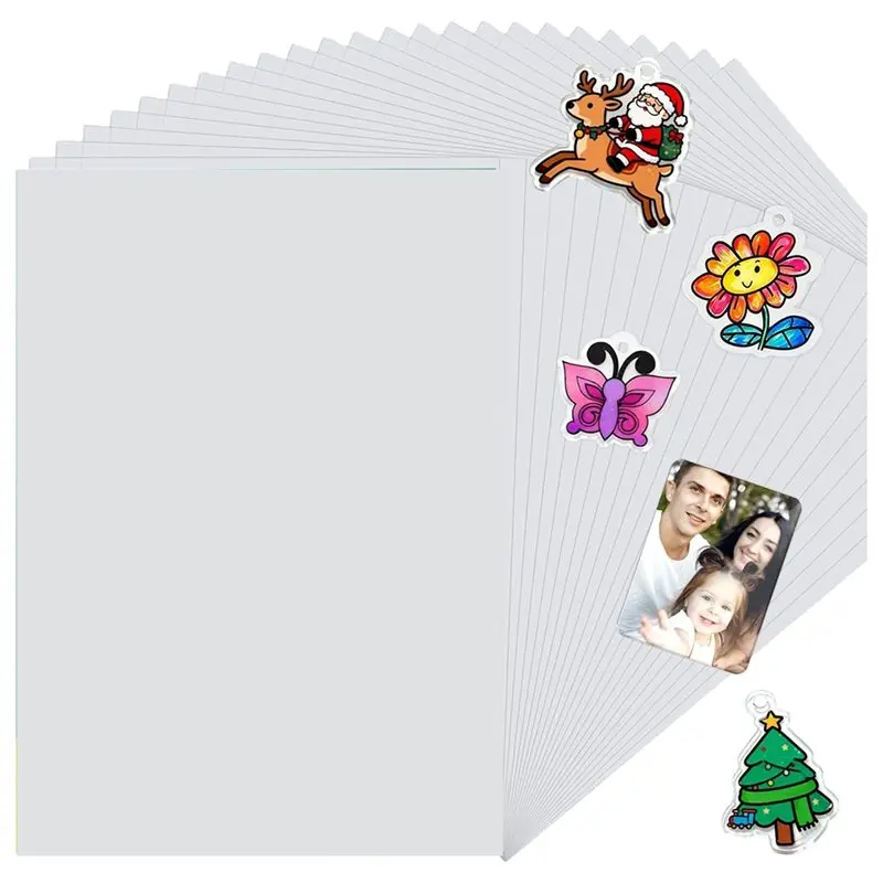 M11K-24Pcs Printable Shrink Dink Sheets, A4 Semitransparent Paper For Inkjet Printer,Printable Shrinking Plastic For Kids
M11K-24Pcs Printable Shrink Dink Sheets, A4 Semitransparent Paper For Inkjet Printer,Printable Shrinking Plastic For Kids