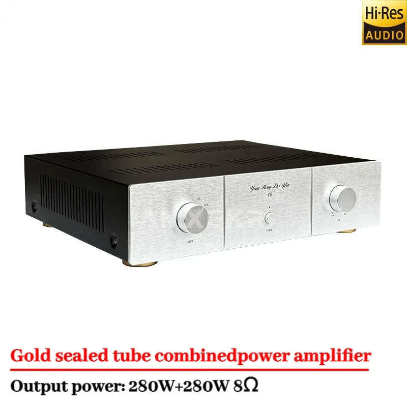 AMXEKR EternalSound V8 New Upgraded Version American ON Gold Sealed Tube Bluetooth 5.2 Fully Balanced Integrated Power Amplifier
AMXEKR EternalSound V8 New Upgraded Version American ON Gold Sealed Tube Bluetooth 5.2 Fully Balanced Integrated Power Amplifier