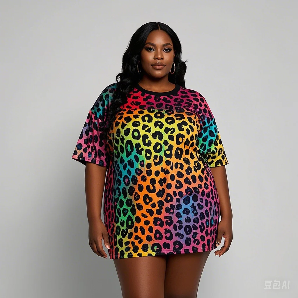 Plus Size Women Casual Dress Summer Comfortable short sleeve simple Female Dress Camouflage Print Holiday Theme Dress
Plus Size Women Casual Dress Summer Comfortable short sleeve simple Female Dress Camouflage Print Holiday Theme Dress