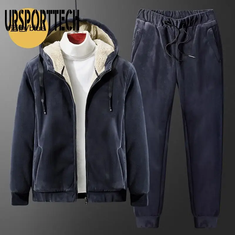 Cashmere Suit Winter Velvet 2 Pieces Set Men Tracksuit Fleece Warm Hoodie Pants Clothing 2024 Winter Casual Men Set Plus Size
Cashmere Suit Winter Velvet 2 Pieces Set Men Tracksuit Fleece Warm Hoodie Pants Clothing 2024 Winter Casual Men Set Plus Size