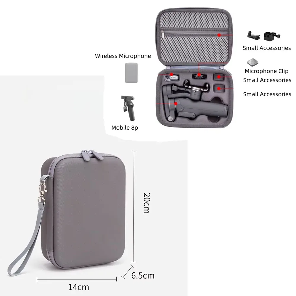 PU Storage Bag for DJI Osmo Mobile 8P Smartphone Gimbal Dust-proof Shock-resistant Camera Protective Case Gray
PU Storage Bag for DJI Osmo Mobile 8P Smartphone Gimbal Dust-proof Shock-resistant Camera Protective Case Gray