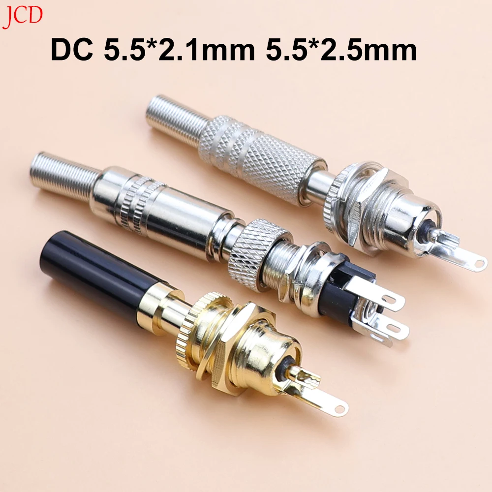 JCD 1/2/5PCS 5.5x2.5mm 5.5x2.1mm DC Power Jack Male Plug Female Socket Metal Connector Adapter 5.5*2.1 5.5*2.5mm
JCD 1/2/5PCS 5.5x2.5mm 5.5x2.1mm DC Power Jack Male Plug Female Socket Metal Connector Adapter 5.5*2.1 5.5*2.5mm