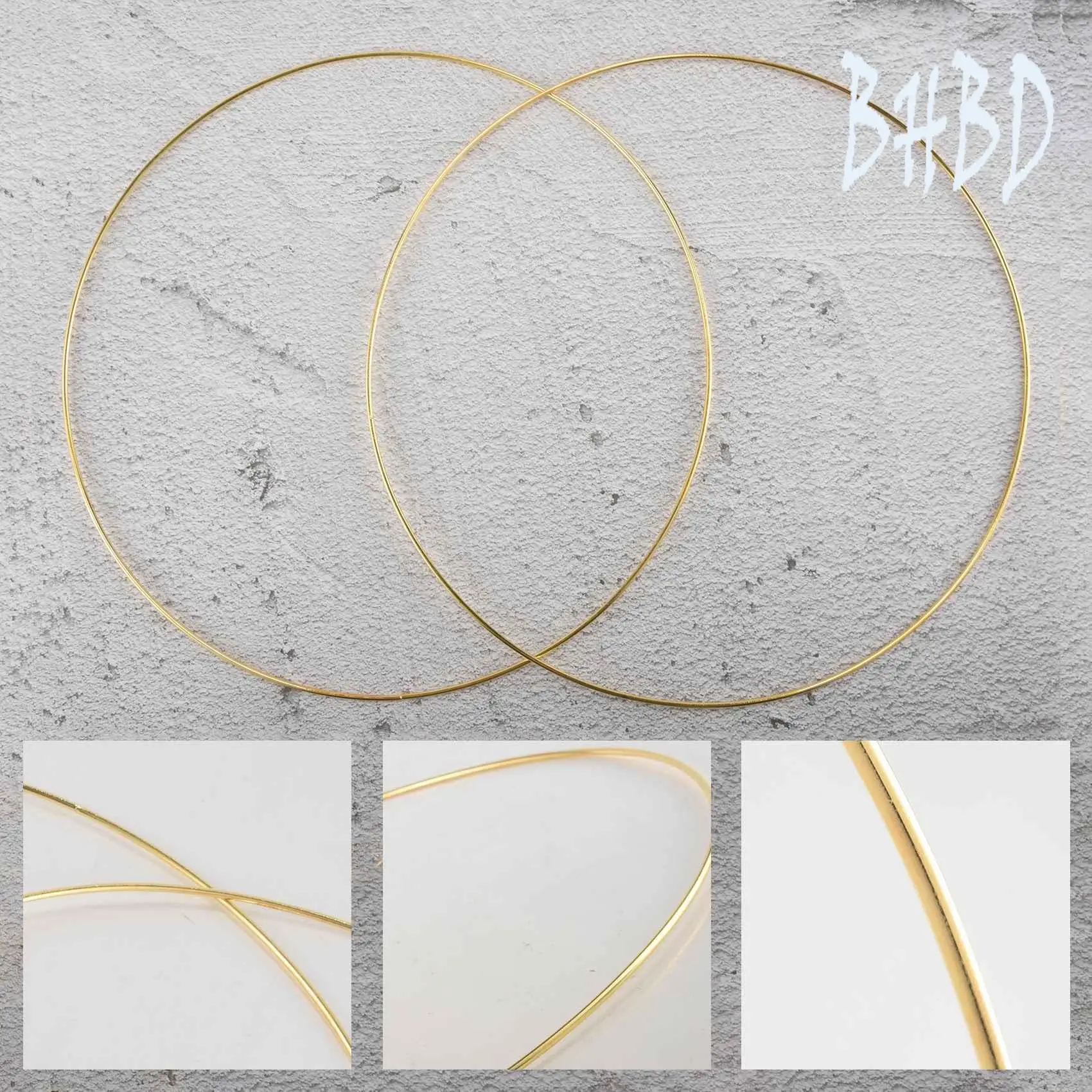 BHBD-5 Pack 14 Inch Large Metal Floral Hoop Wreath Macrame Gold Hoop Rings For DIY Wreath Decor, Dream Catcher And Macrame Wall
BHBD-5 Pack 14 Inch Large Metal Floral Hoop Wreath Macrame Gold Hoop Rings For DIY Wreath Decor, Dream Catcher And Macrame Wall